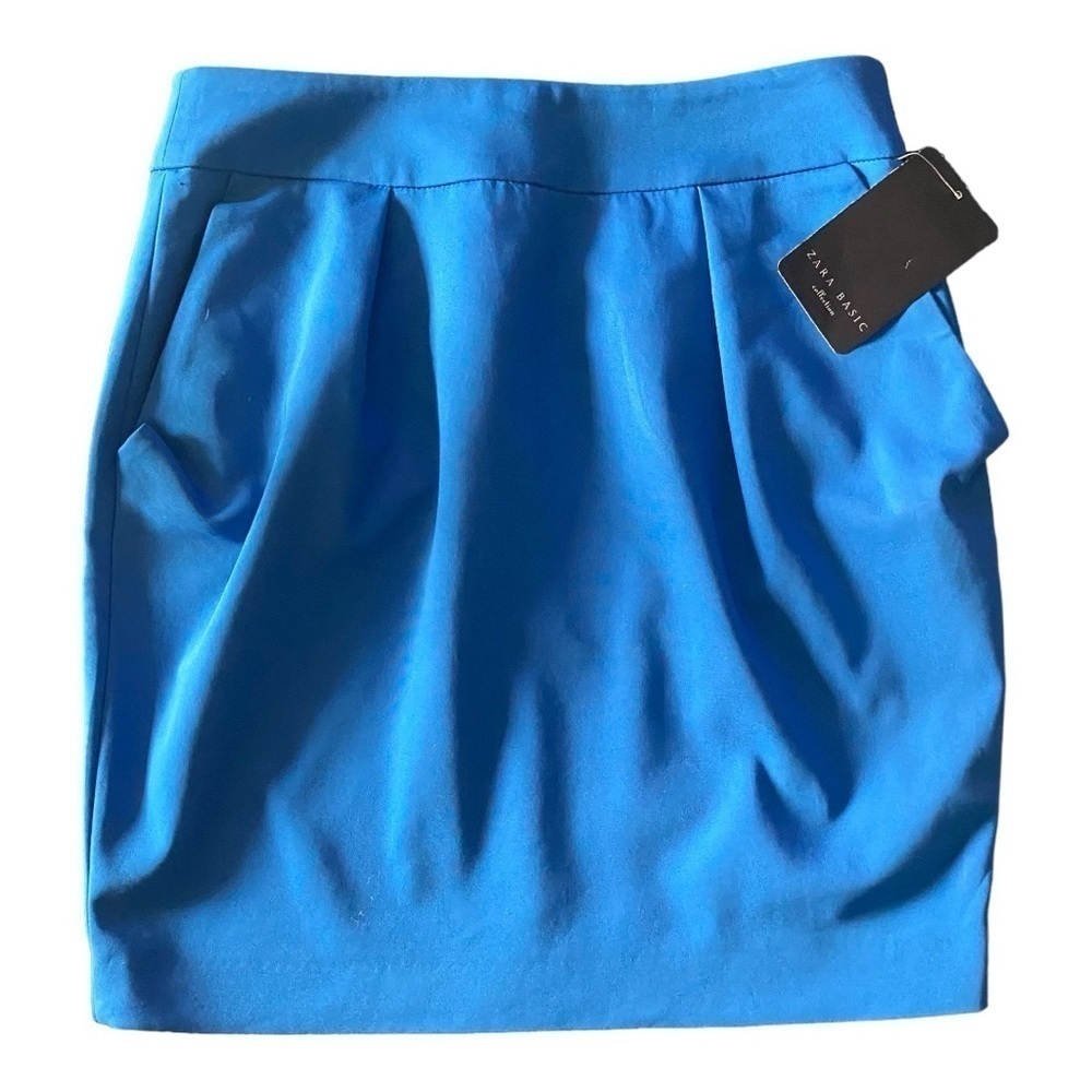 NWT-ZARA-BASIC COLLECTION-BLUE DKIRT-SIZE SMALL N… - image 2